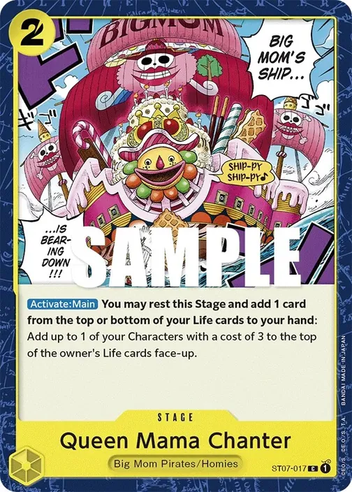 Carte One Piece anglaise ST07-017 Queen Mama Chanter