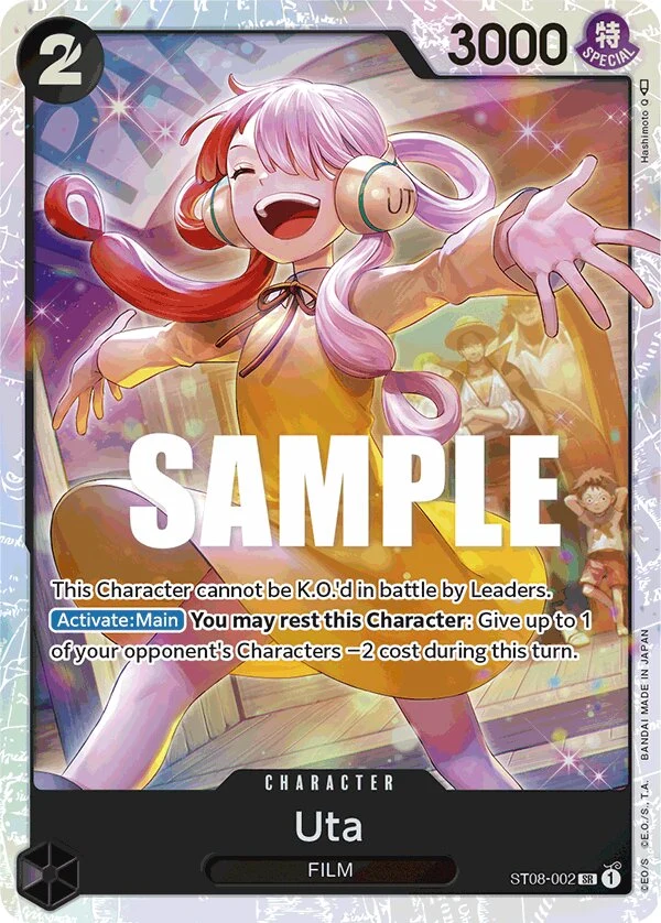 Carte One Piece anglaise Uta ST08-002 SR