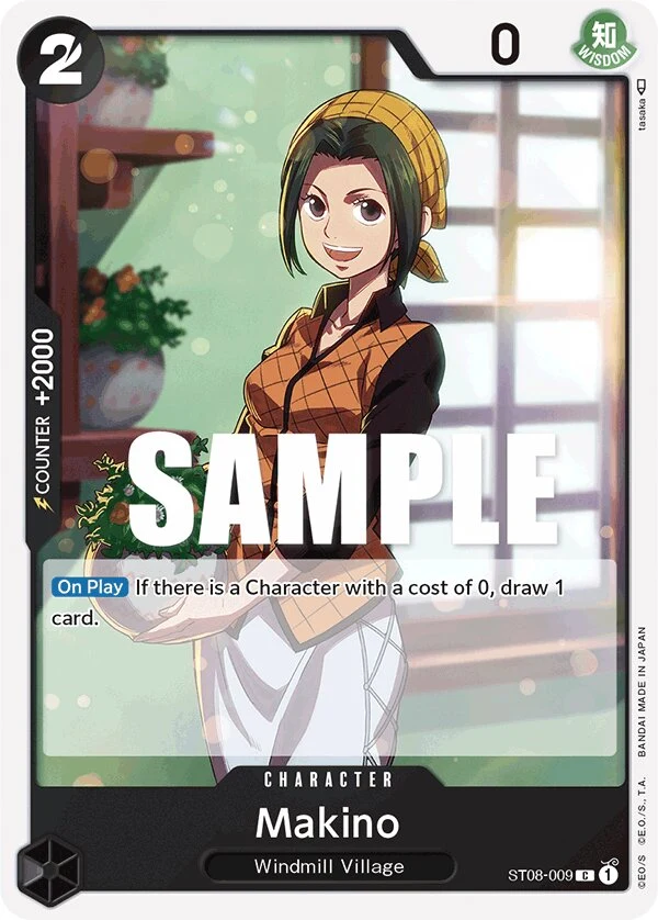 Carte One Piece anglaise Makino ST08-009 C