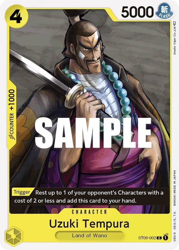 Carte One Piece anglaise Uzuki Tempura ST09-002 C