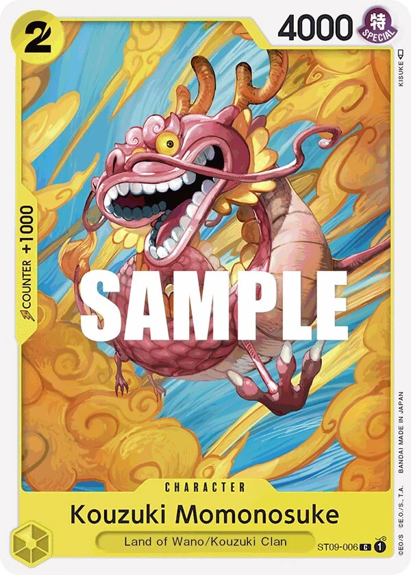 Carte One Piece anglaise Kouzuki Momonosuke ST09-006 C