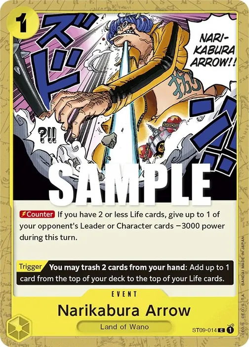 Carte One Piece anglaise ST09-014 Narikabura Arrow