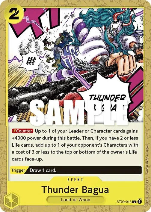 Carte One Piece anglaise ST09-015 Thunder Bagua