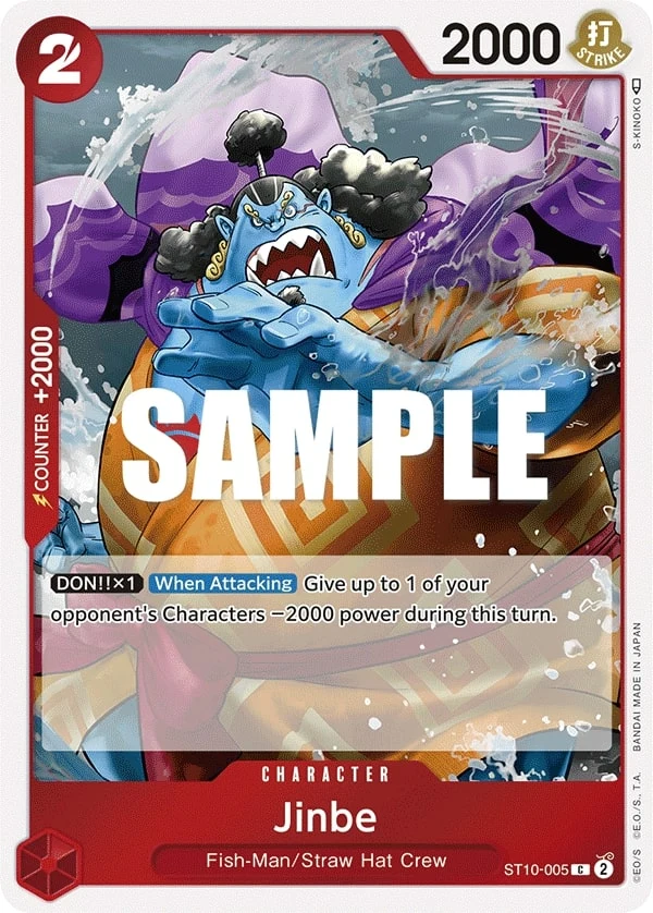 Carte One Piece anglaise Jinbe ST10-005 C
