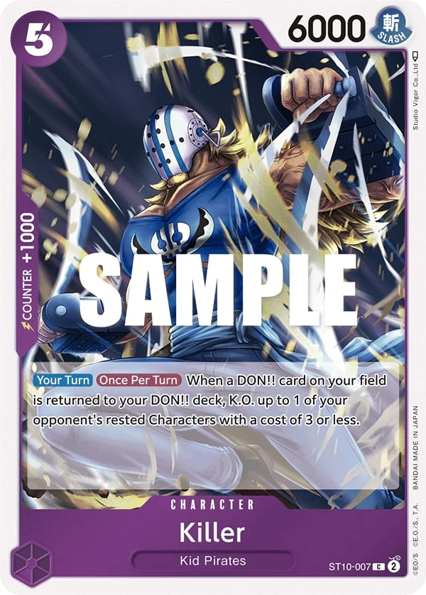 Carte One Piece anglaise Killer ST10-007 C