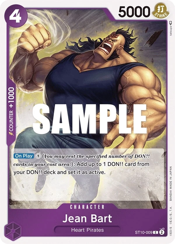 Carte One Piece anglaise Jean Bart ST10-009 C