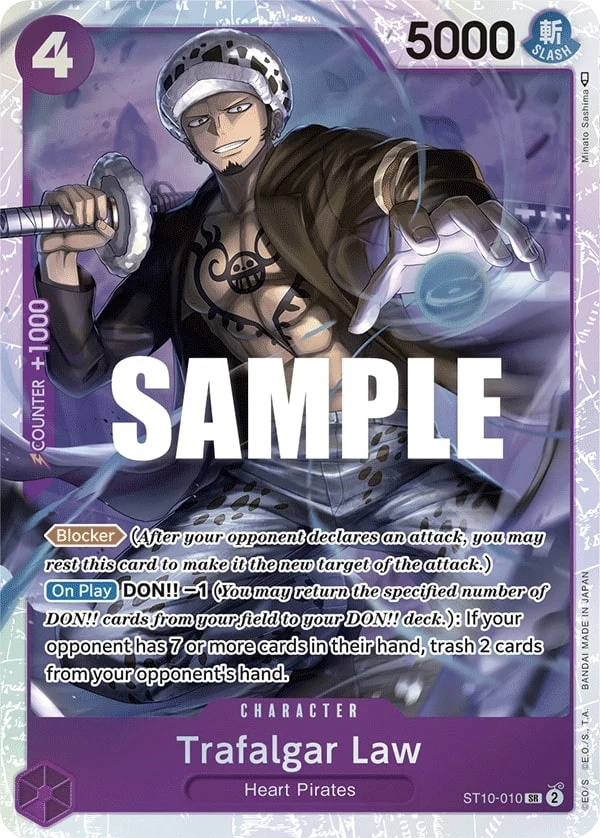 Carte One Piece anglaise Trafalgar Law ST10-010 SR