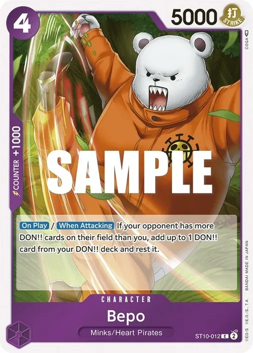 Carte One Piece anglaise ST10-012 Bepo