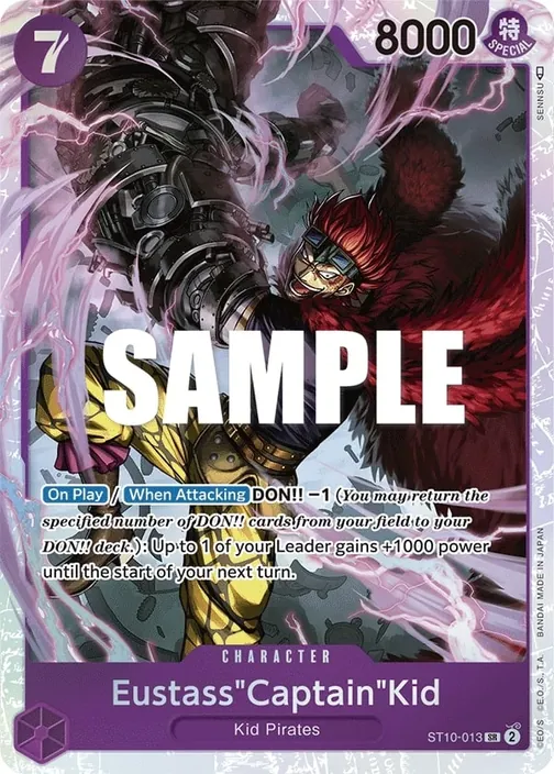 Carte One Piece anglaise ST10-013 Eustass"Captain"Kid