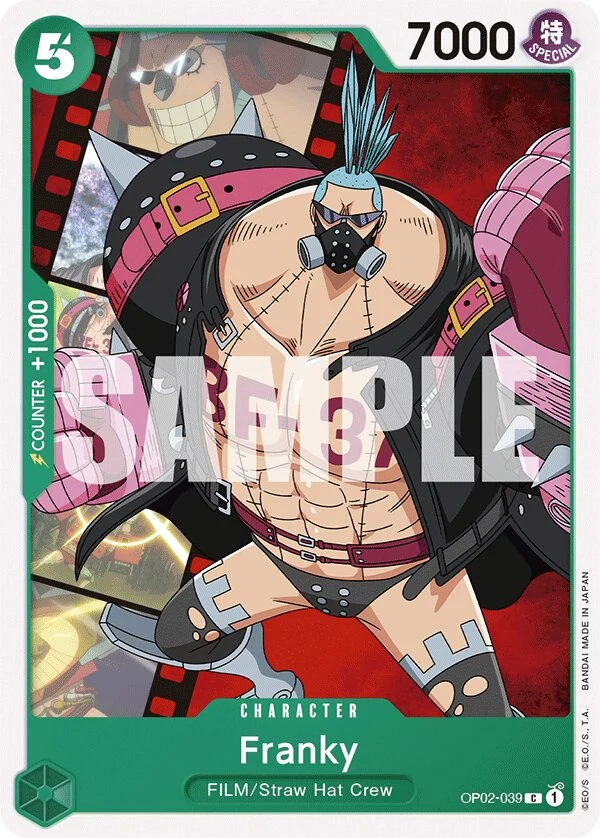 Carte One Piece anglaise Franky OP02-039 C