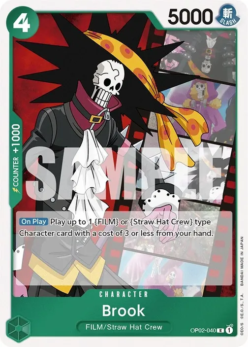 Carte One Piece anglaise OP02-040 Brook