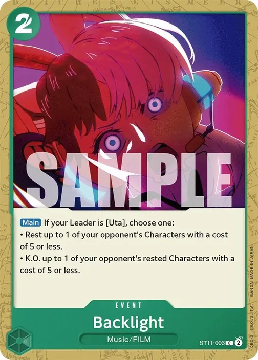 Carte One Piece anglaise ST11-003 Backlight