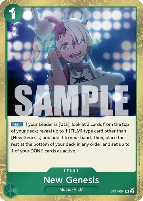 Carte One Piece anglaise ST11-004 New Genesis