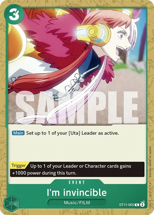 Carte One Piece anglaise ST11-005 I'm invincible