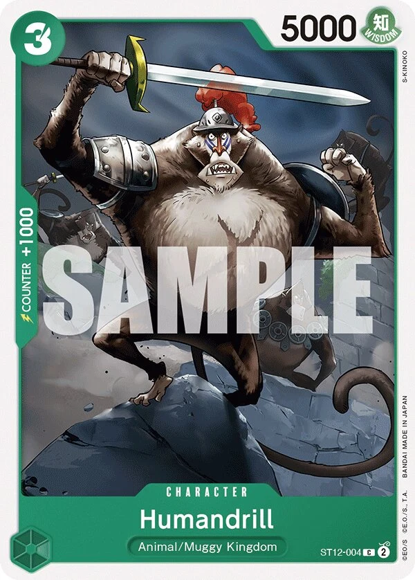 Carte One Piece anglaise Humandrill ST12-004 C