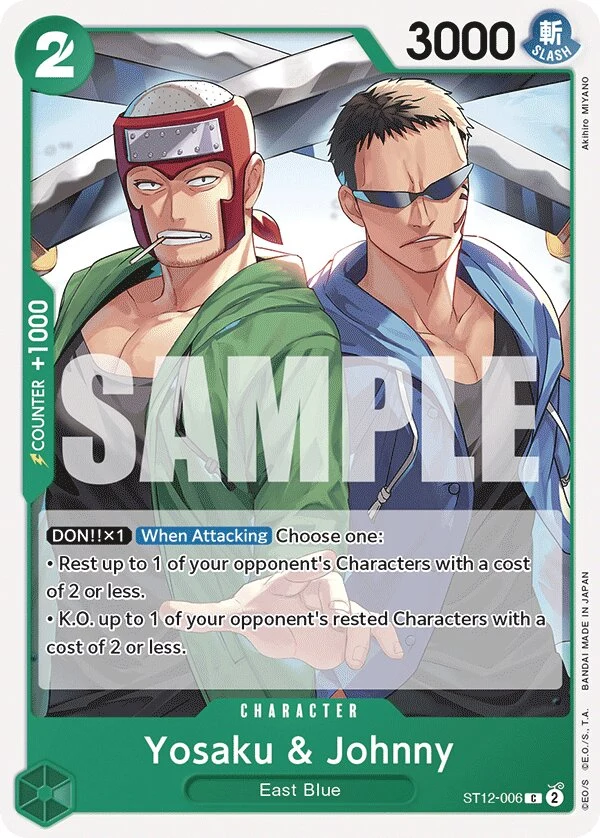 Carte One Piece anglaise Yosaku & Johnny ST12-006 C