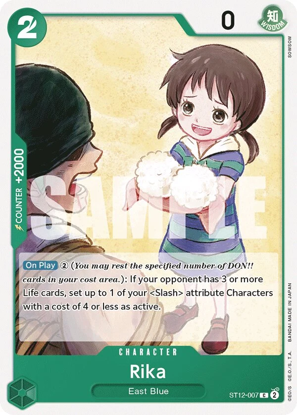 Carte One Piece anglaise Rika ST12-007 C