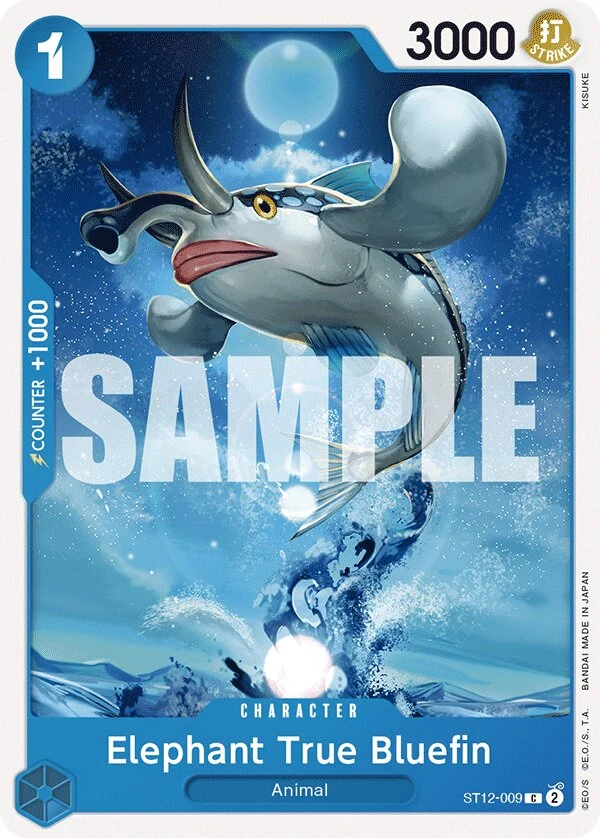 Carte One Piece anglaise Elephant True Bluefin ST12-009 C