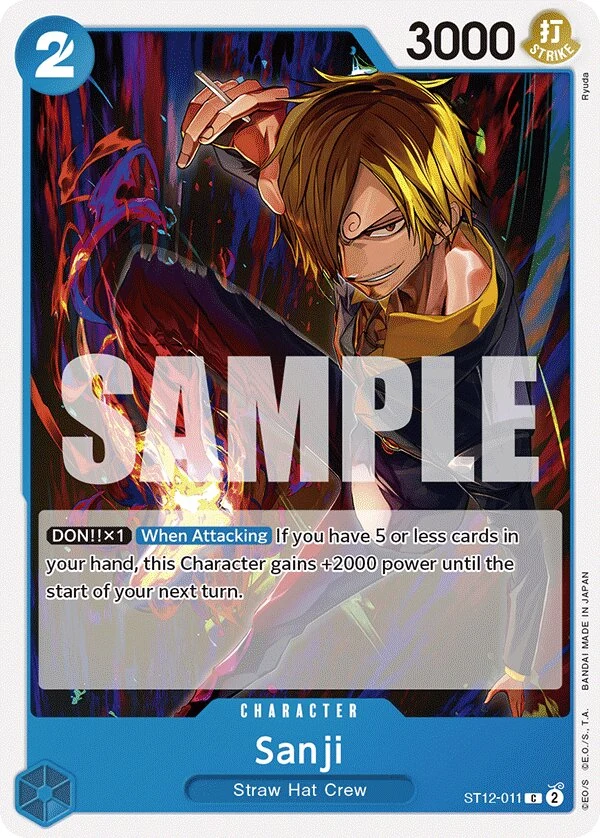 Carte One Piece anglaise Sanji ST12-011 C