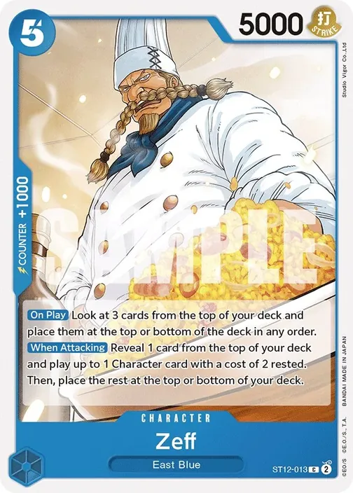 Carte One Piece anglaise ST12-013 Zeff
