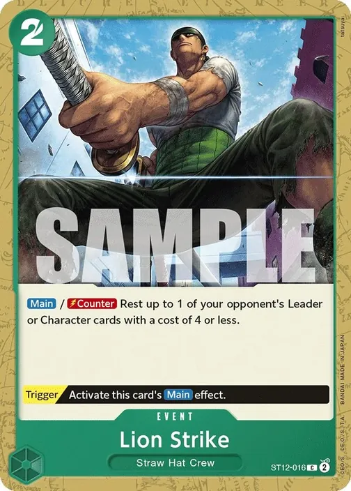 Carte One Piece anglaise ST12-016 Lion Strike
