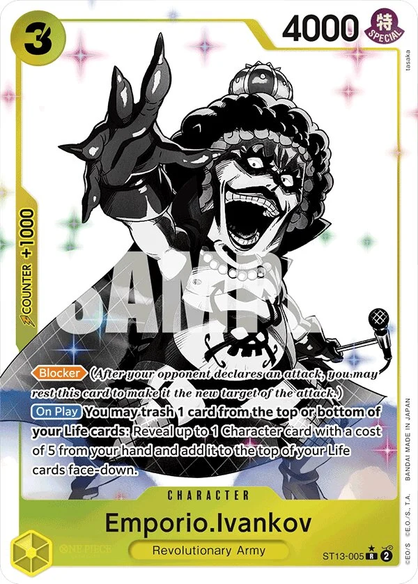 Carte One Piece anglaise Emporio.Ivankov ST13-005 R
