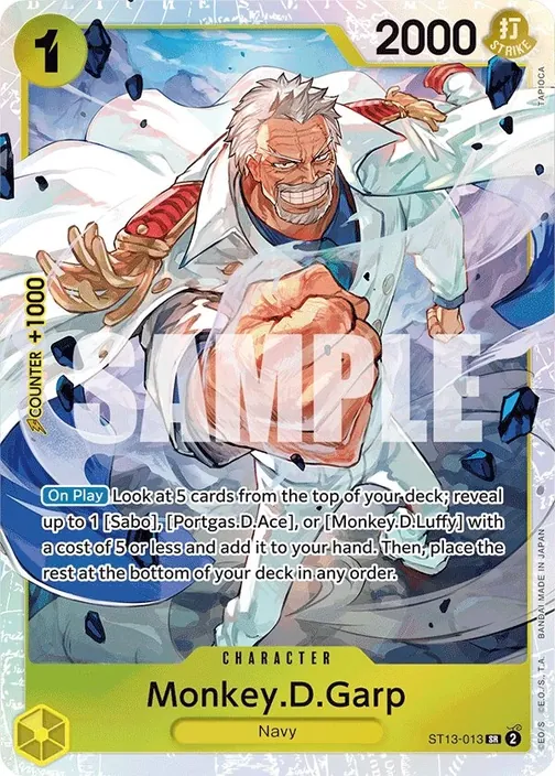 Carte One Piece anglaise ST13-013 Monkey.D.Garp