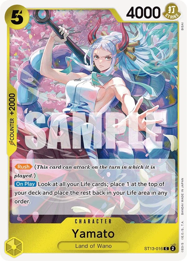 Carte One Piece anglaise Yamato ST13-016 C
