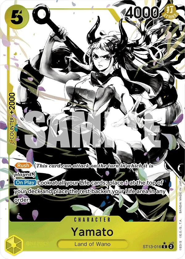 Carte One Piece anglaise Yamato ST13-016 C