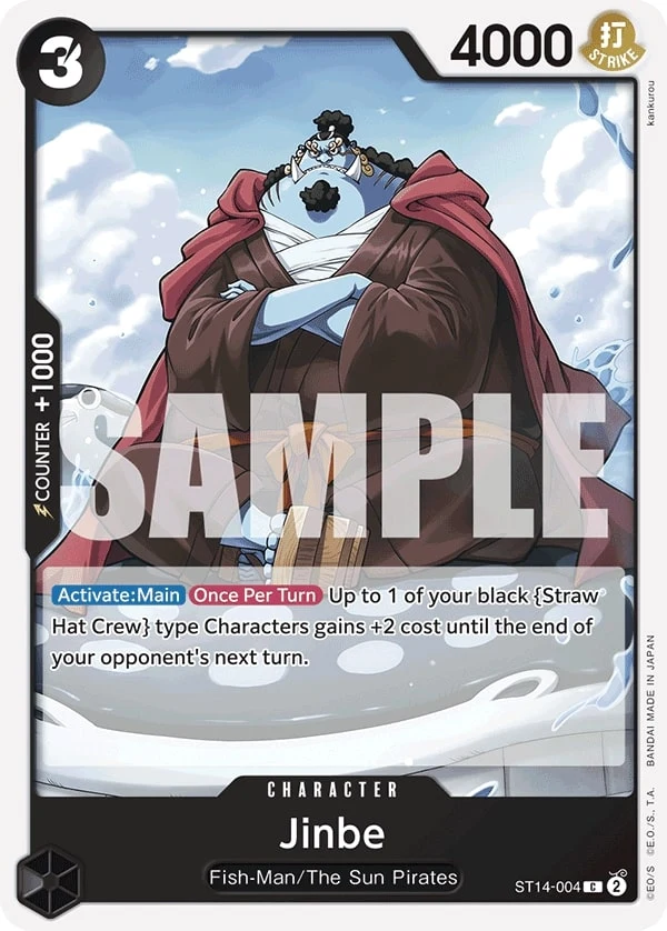 Carte One Piece anglaise Jinbe ST14-004 C