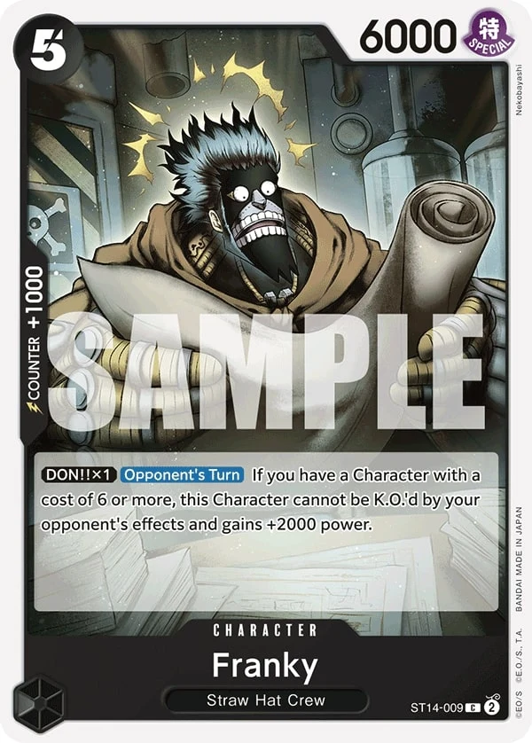 Carte One Piece anglaise Franky ST14-009 C