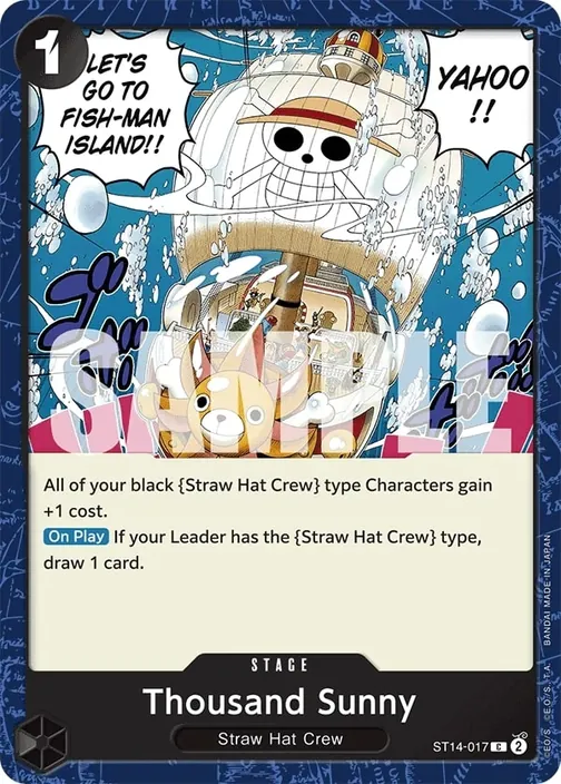 Carte One Piece anglaise ST14-017 Thousand Sunny