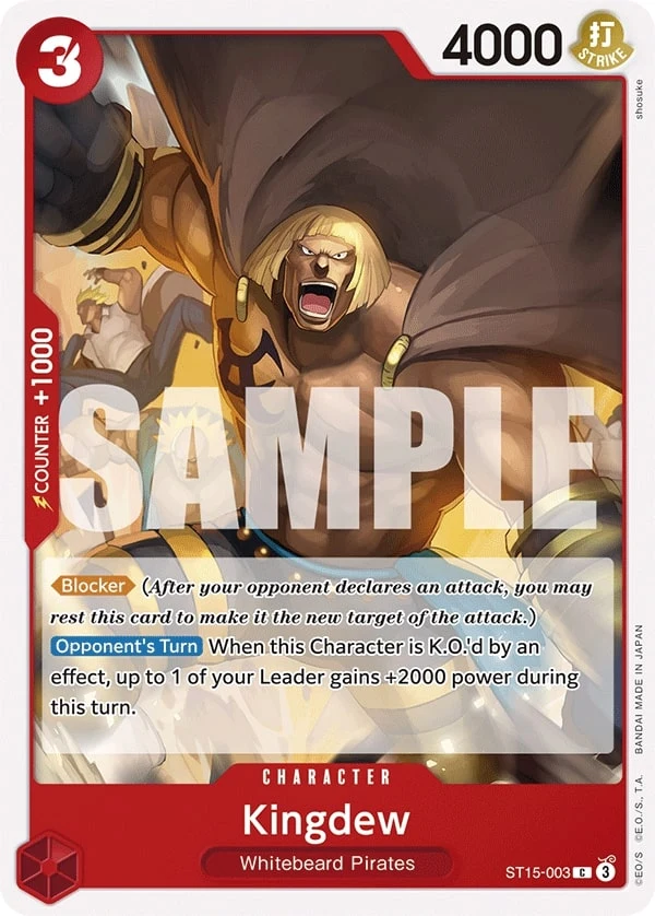 Carte One Piece anglaise Kingdew ST15-003 C