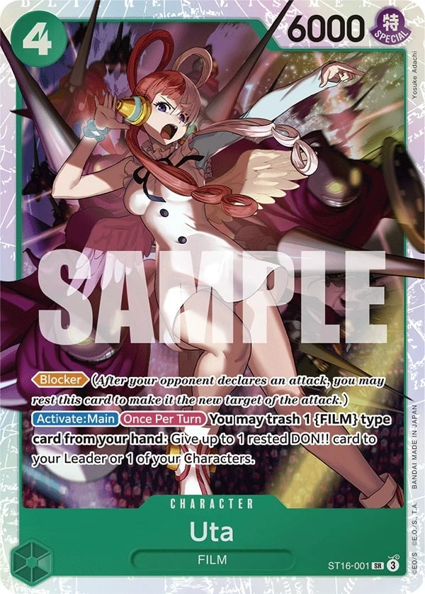 Carte One Piece anglaise Uta ST16-001 SR