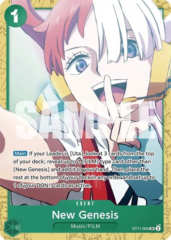Carte One Piece anglaise New Genesis ST11-004 SR