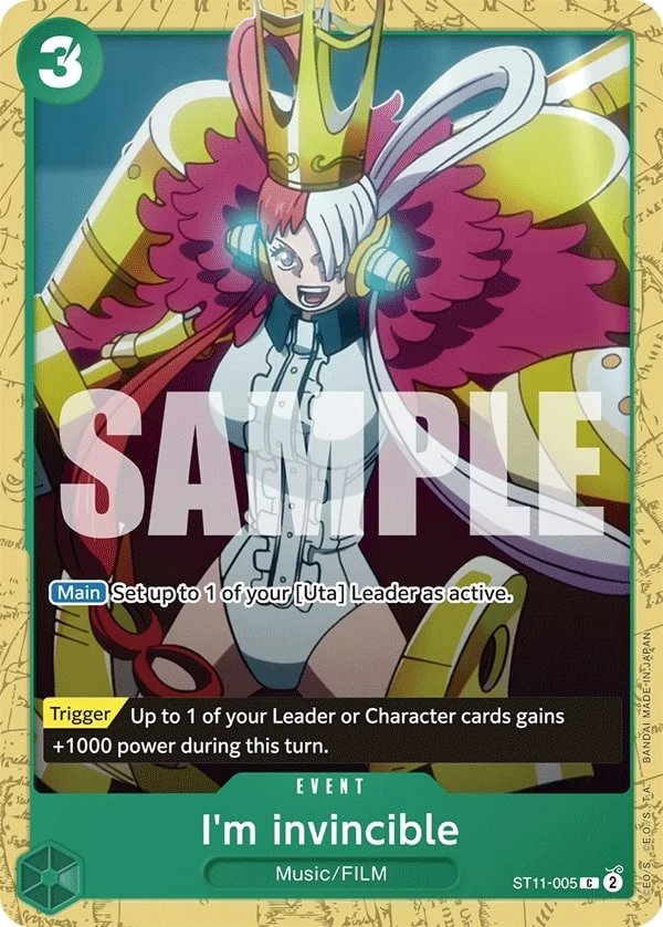Carte One Piece anglaise I'm invincible ST11-005 C