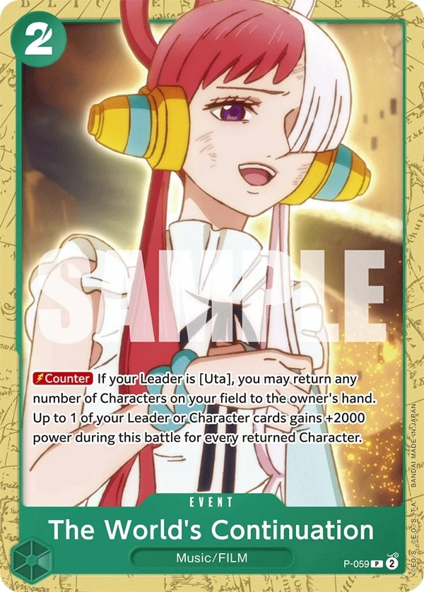 Carte One Piece anglaise The World's Continuation P-059 P