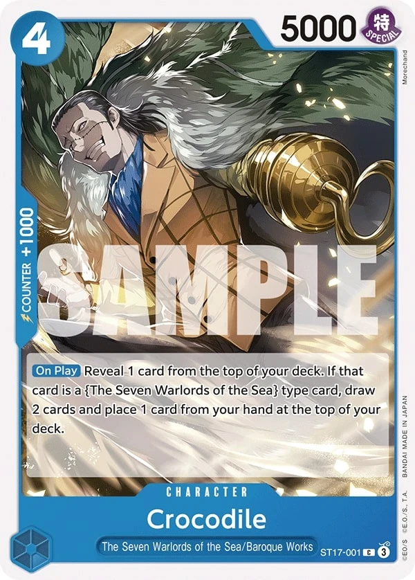 Carte One Piece anglaise Crocodile ST17-001 C