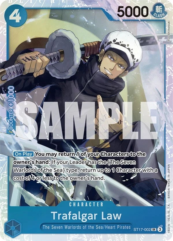 Carte One Piece anglaise Trafalgar Law ST17-002 SR
