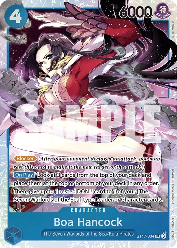 Carte One Piece anglaise Boa Hancock ST17-004 SR