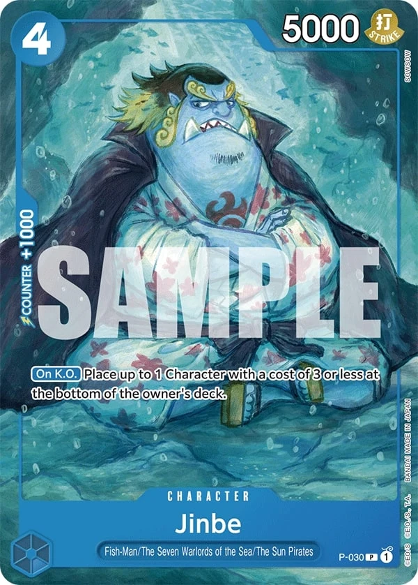 Carte One Piece anglaise Jinbe P-030 P