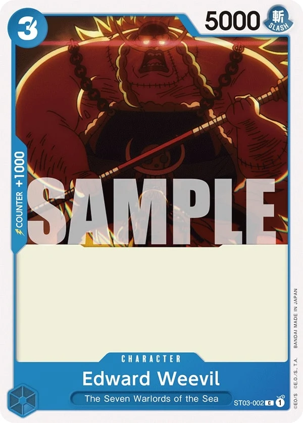 Carte One Piece anglaise Edward Weevil ST03-002 C