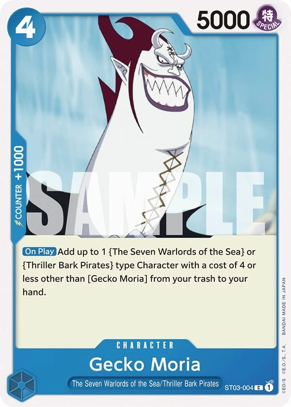 Carte One Piece anglaise Gecko Moria ST03-004 C