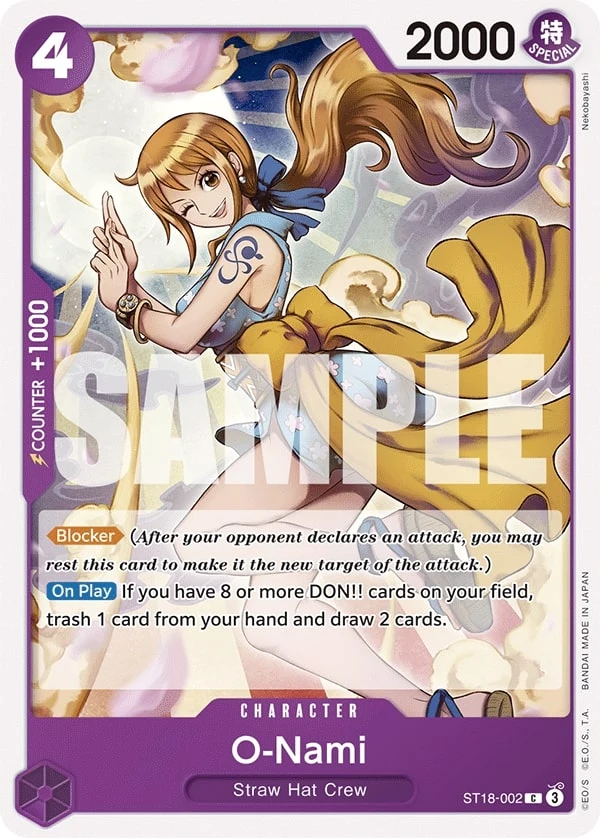 Carte One Piece anglaise O-Nami ST18-002 C