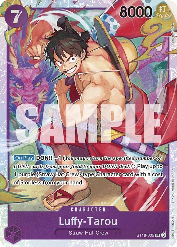 Carte One Piece anglaise Luffy-Tarou ST18-005 SR