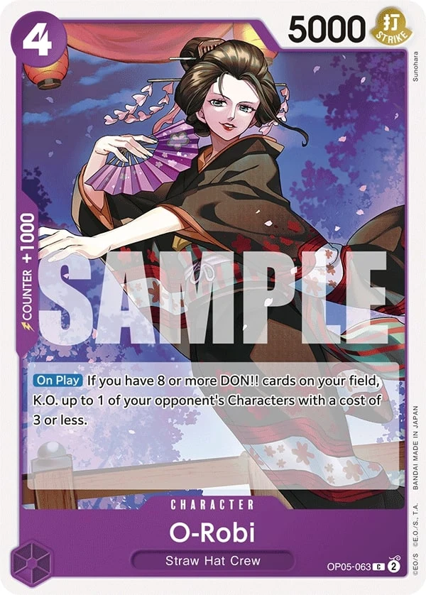 Carte One Piece anglaise O-Robi OP05-063 C