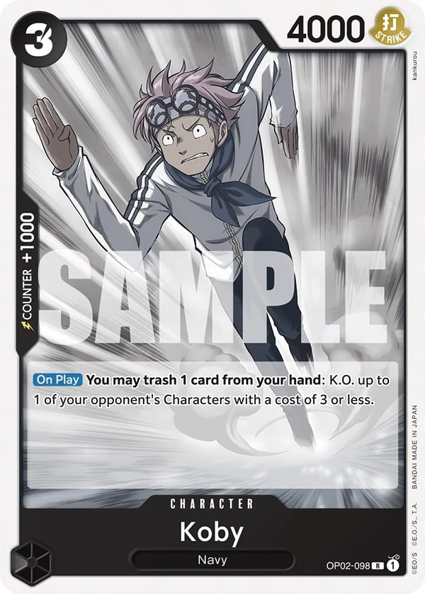 Carte One Piece anglaise Koby OP02-098 R