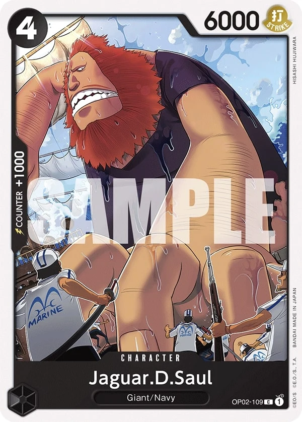 Carte One Piece anglaise Jaguar.D.Saul OP02-109 C