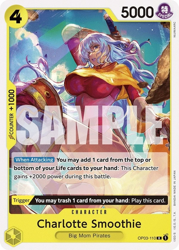 Carte One Piece anglaise Charlotte Smoothie OP03-110 R