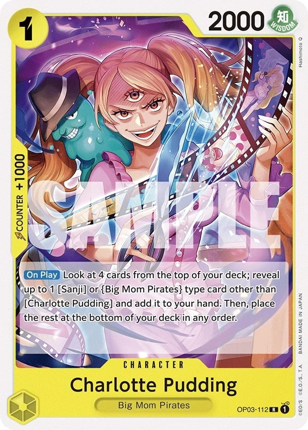 Carte One Piece anglaise Charlotte Pudding OP03-112 R